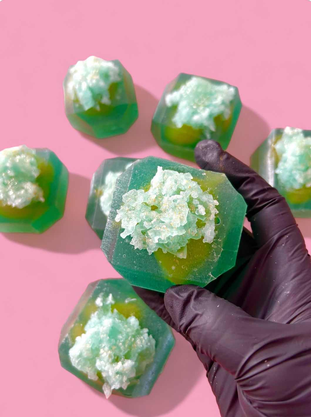 Raspberry and Lemon Jammies Crystal Candy